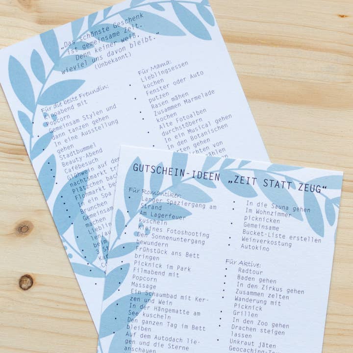 Rotberta - Wholesale Gift Tag - Voucher booklet time instead of stuff, butterfly5