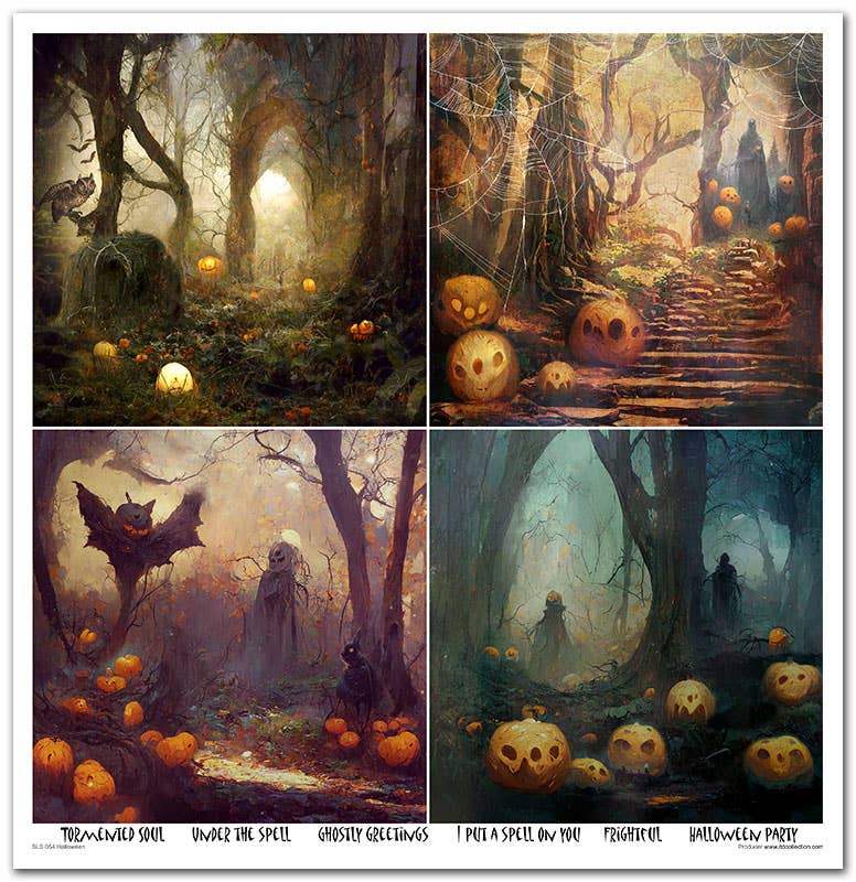 ITD Collection – Engroshandel Scrapbog – SLS-054 - sæt med 11 stk. papir 310x320 mm (12,2x12,6 in) - 200 GSM7