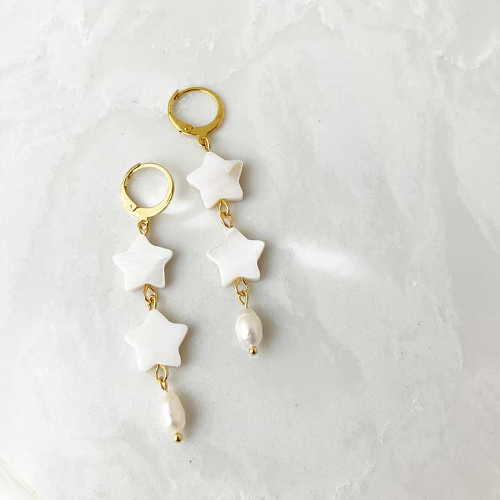 Boucles d'oreilles Long Stars pour la vente par Nairi Handmade Jewelry