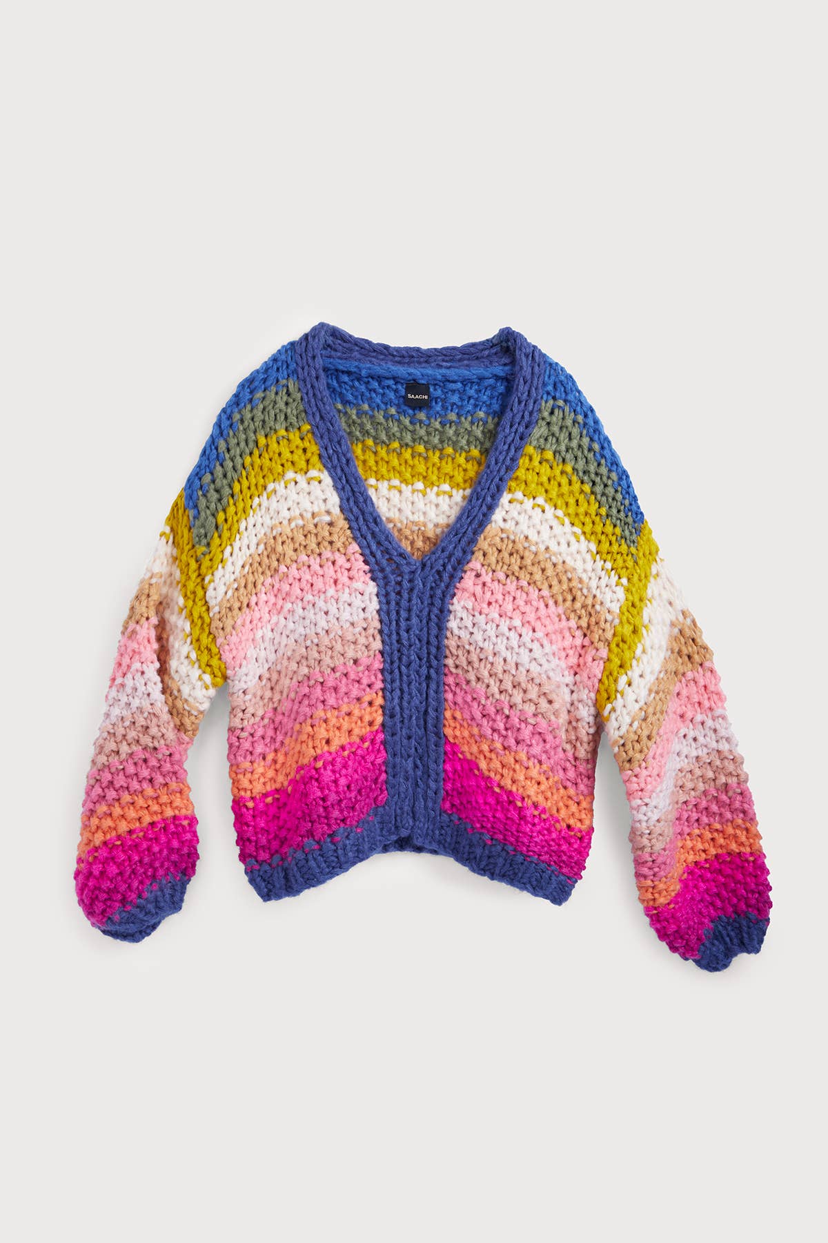 SAACHI - Wholesale Knit Sweater - Women's - Reversible Rainbow Pullover Sweater5