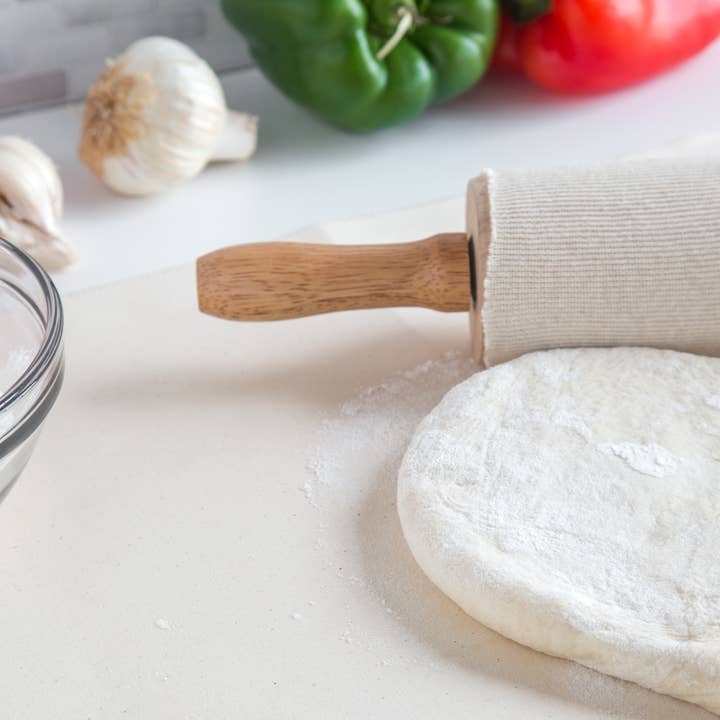 Fox Run Brands – Großhandel Nudelhölzer – Fox Run Gebäcktuch mit Nudelnadelbezug, Baumwolle2