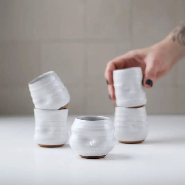 Gravesco Pottery - Wholesale Drinking Glass/Cup - Artist Choice Little Sippers | Handmade Pottery Shot Cup