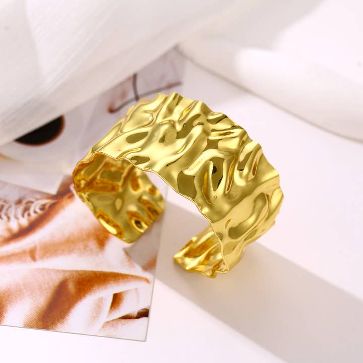 Stainless steel cuff bracelet - BR110342 for wholesale by Kapyco