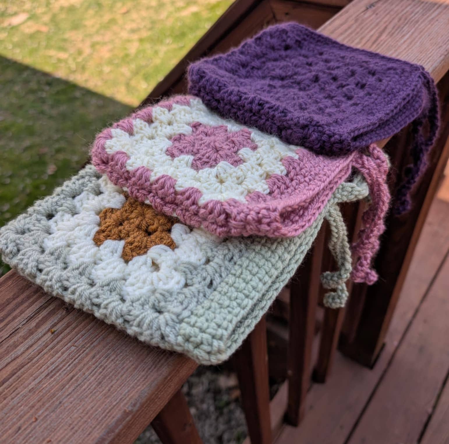 The Yarn Lilly - Wholesale Beanie - Kids - Handmade Crochet Granny Square Newborn Bonnet11