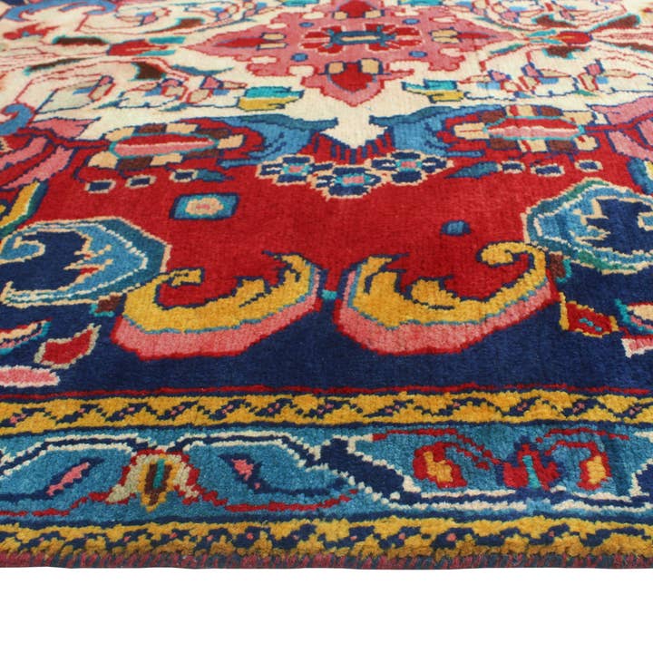 Noori Rug - Wholesale Area Rug - Fine VTG Zahra Red/Ivory Runner, 4'4" x 9'11"5