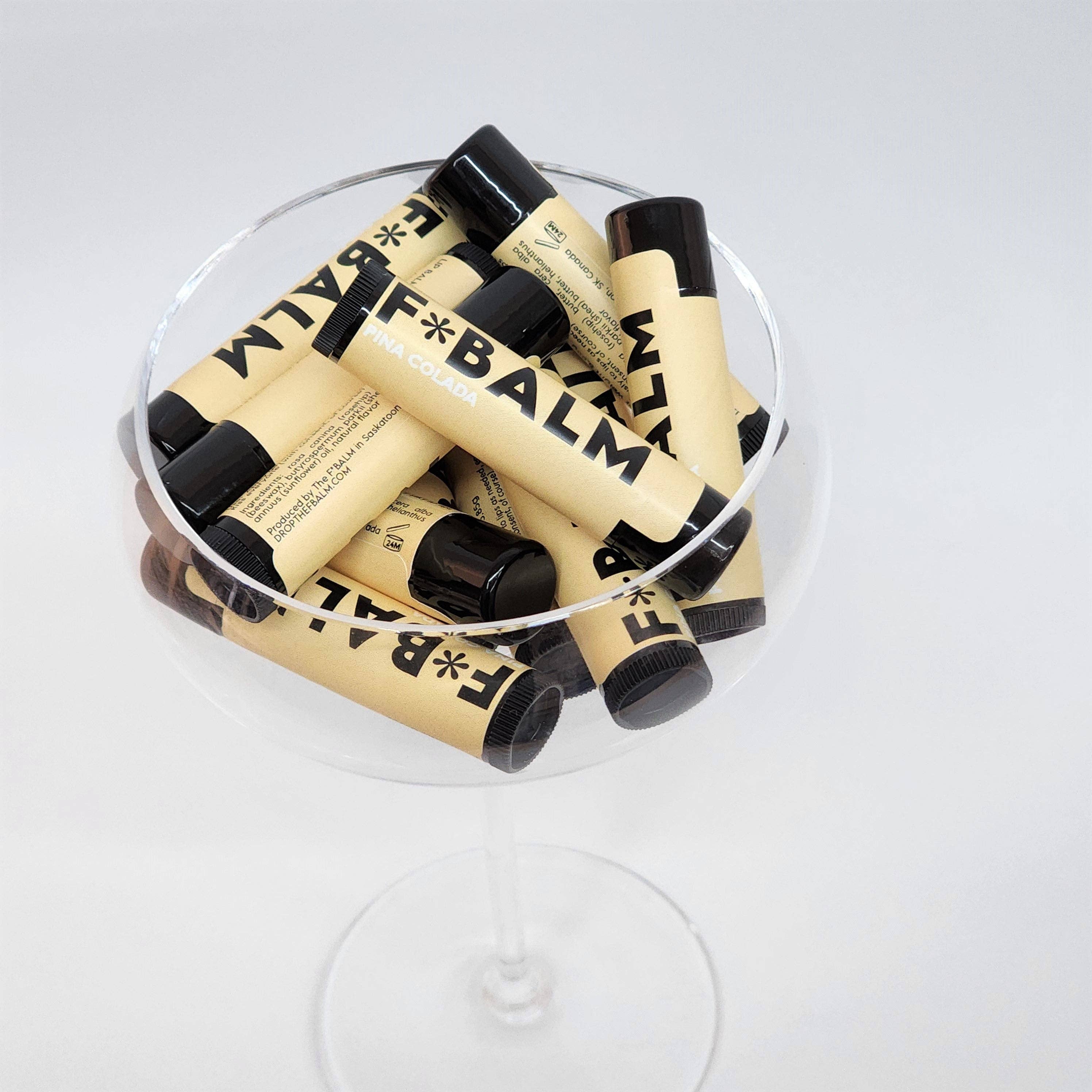 The F*Balm - Vendita all'ingrosso Burro di cacao - BALSAMO PER LE LABBRA IDRATANTE AROMATIZZATO COCKTAIL Pina Colada3