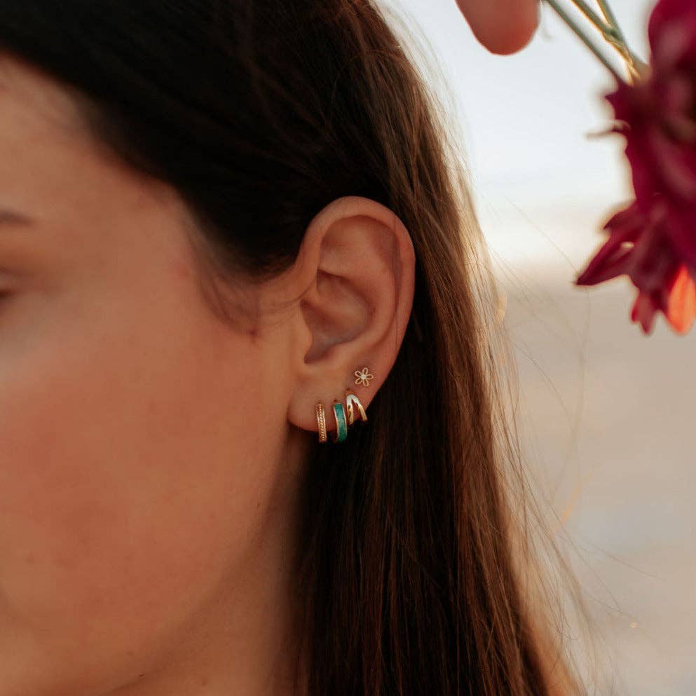 Mauve Jewelry Co. - Venta al por mayor Pendientes de botón/aretes de poste - Mini tachuelas de flores7