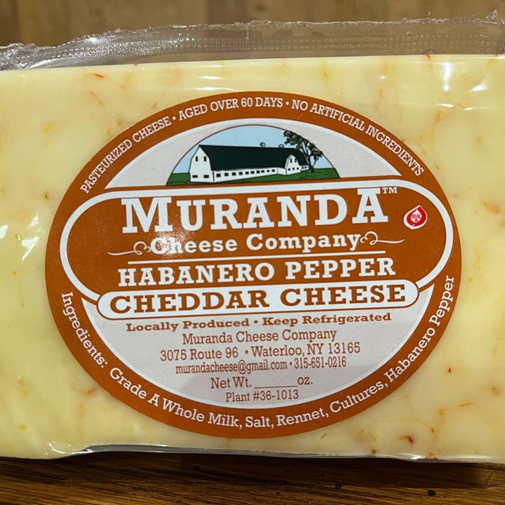 Habanero Cheddar for wholesale by Muranda Cheese