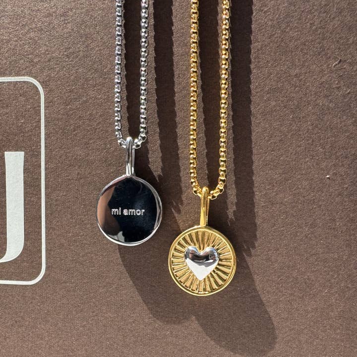 Namaste Jewelry - Wholesale Pendant/Charm Necklace - Mi Amor Necklace- Gold2