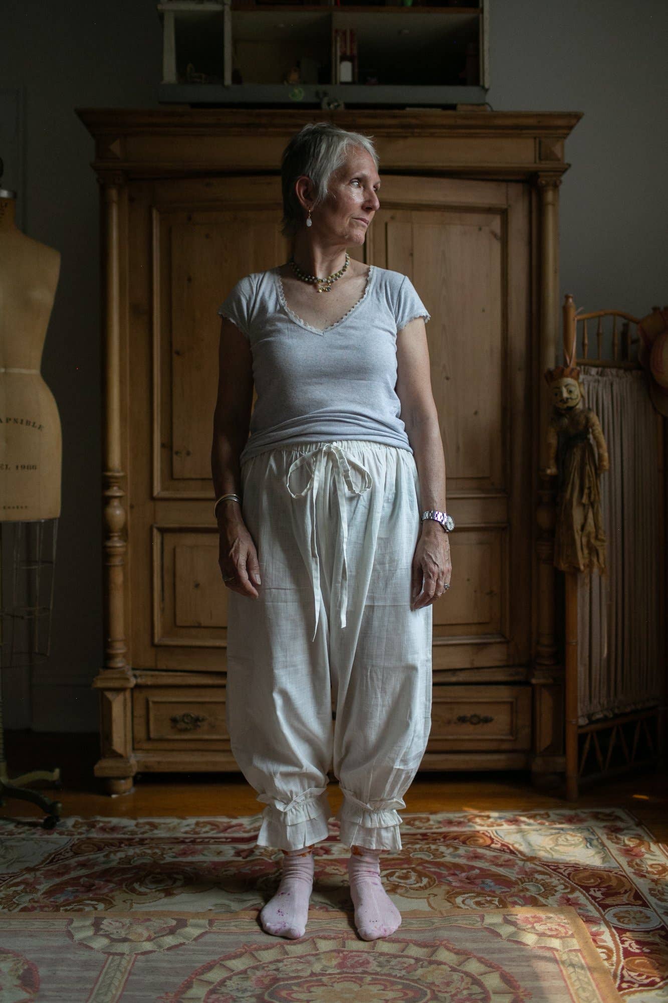 Skippy Cotton - Wholesale Pants - Women's - The Dove Bloomer, 100% cotton pants, draw string trousers1