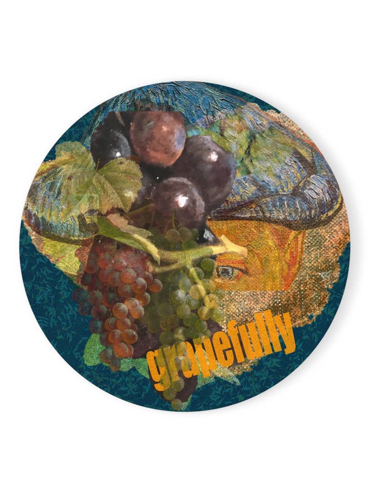 Korkuntersetzer - Grapefully für den Großhandel von VivaTheCircle