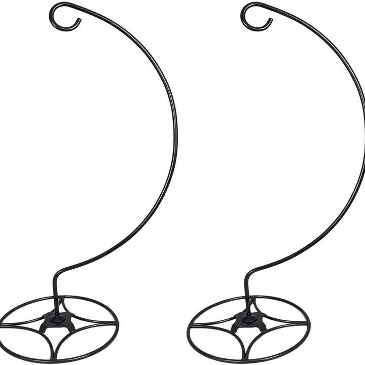 Ashman Online - Wholesale Outdoor Ornament/Decor - Ashman Shepherd Hook Stand (2 Pack), Bird Cage Stand, Outdoor and Indoor Flower Basket, Patio Plant and Bird Feed Station Stand