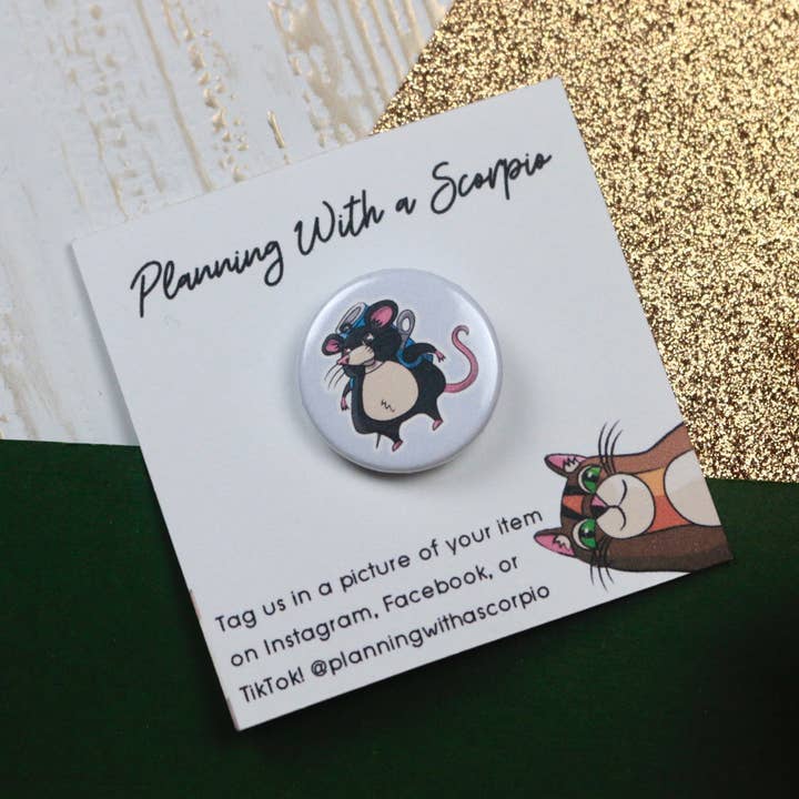 1 Inch Melinda Mouse Pin for wholesale by Rye & Co.