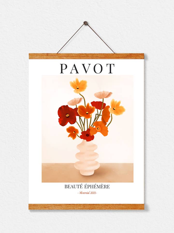 Pavot kunsttryk for engroshandel hos Illustrations Its Funny Howww Inc