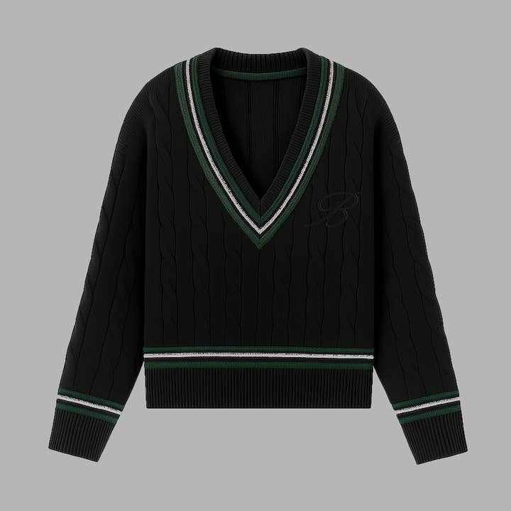 A Camisola de Malha com Decote em V Blvck por atacado de Blvck Paris