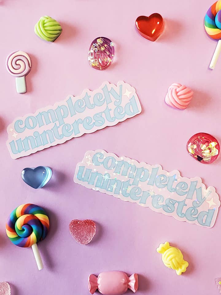 Autocollant en vinyle | Autocollant Pastel Sassy complètement inintéressé pour la vente par StrangelyArranged