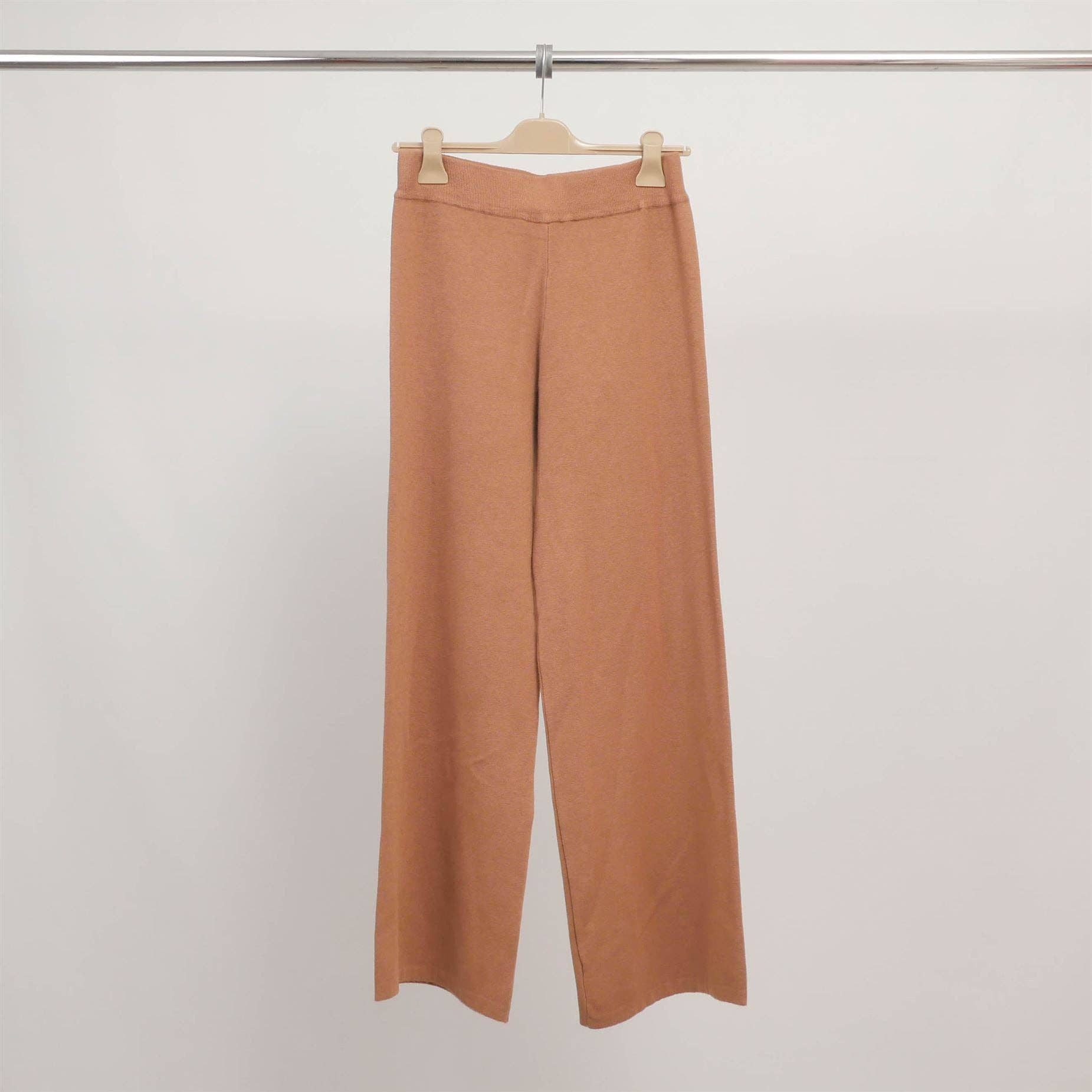 Cecile Wang – wholesale Pants – Women's – Wide stretch knit pants with elastic waistband DSY83497