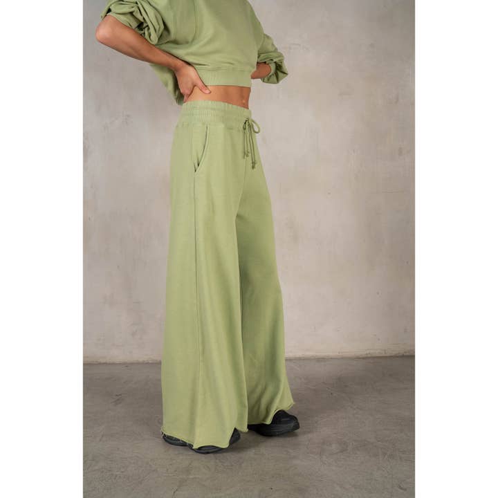 lalamia - Wholesale Pants - Women's - Matching Rib Wide Oversize Sweatpants32