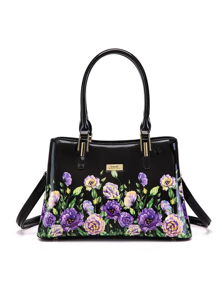 DIZZY LIZZSY GRIP HANDLE LEATHER BAG- SF51-0378- NEW IN for wholesale by Serenade Beverly Hills Collection