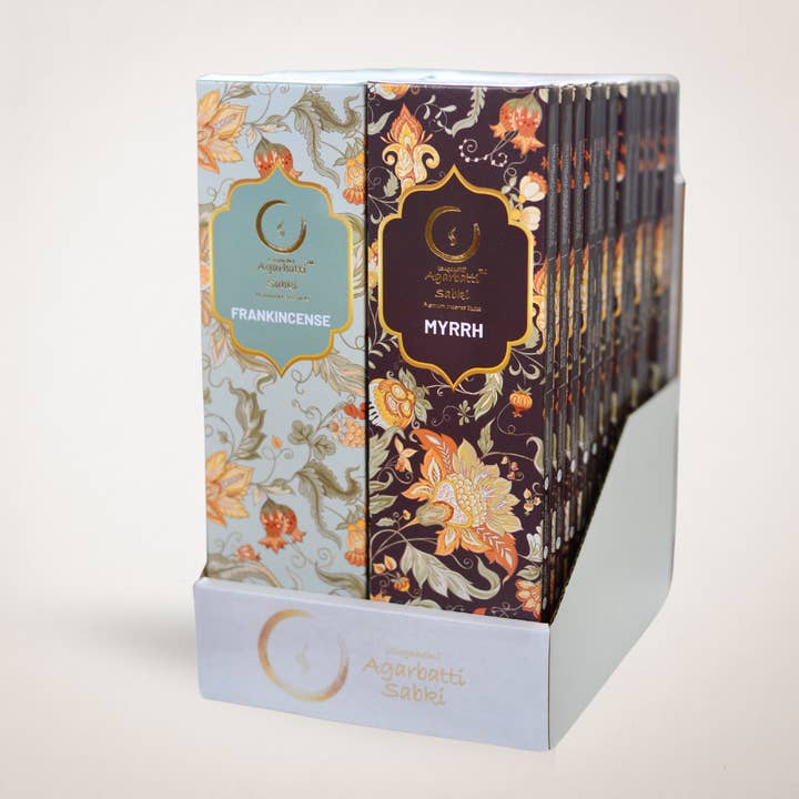 Auxilium Curations, LLC - Wholesale Incense - Frankincense Myrrh Combo Pack 24 boxes