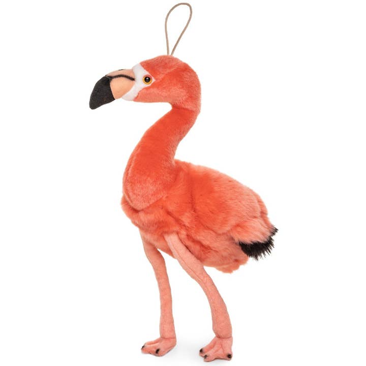 Uni Toys - Vente Peluche – enfant et bébé - Flamant rose - avec boucle - doudouille/peluche1