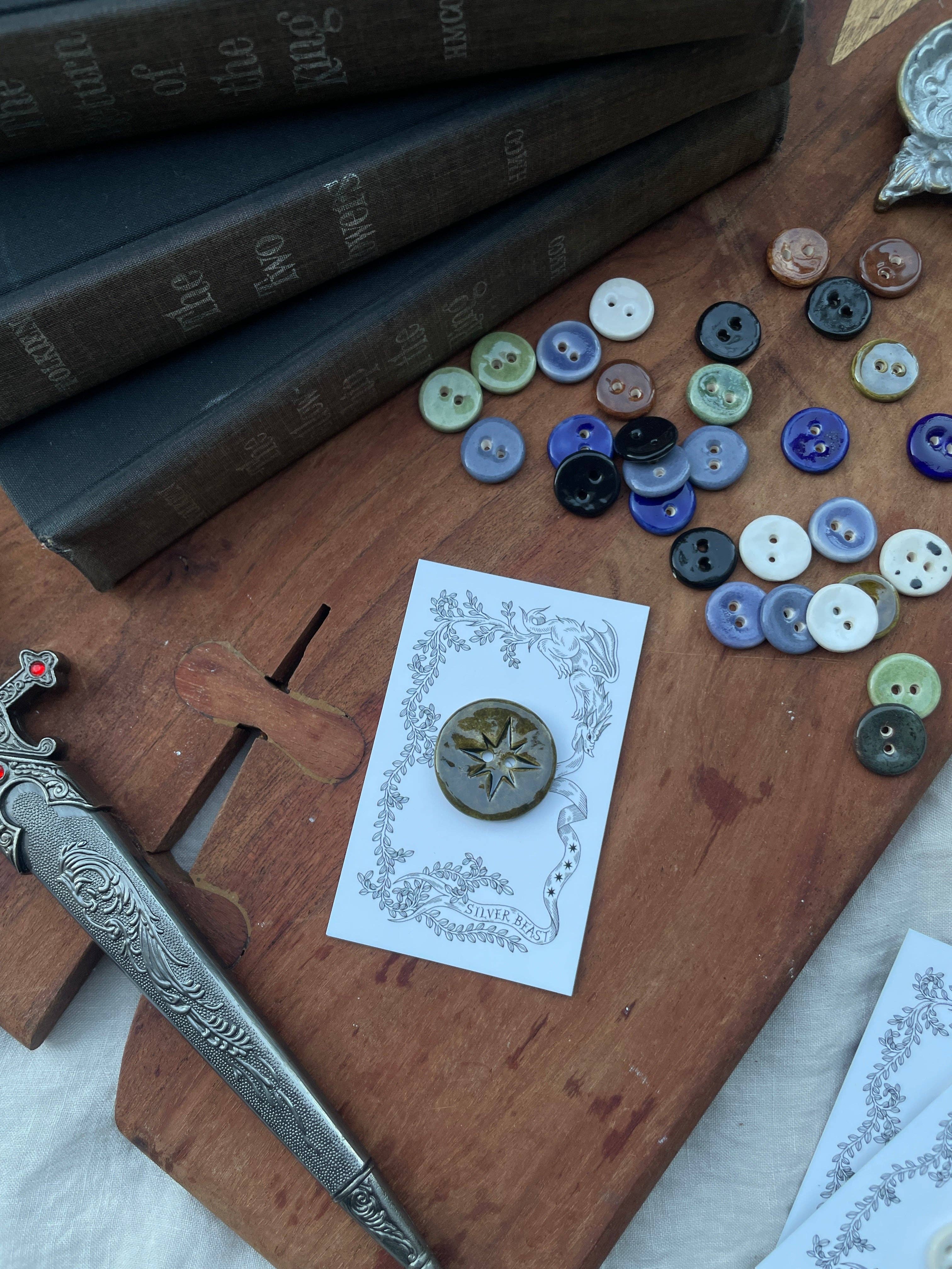 Silver Beast Studio - Wholesale Sewing Button/Snap - 30mm Jumbo Star Button2