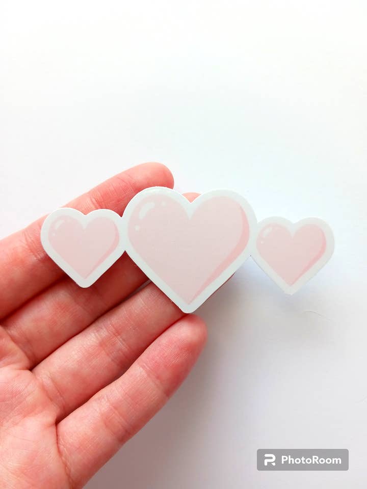 Pretty Hearts Sticker for wholesale by Art by Irene