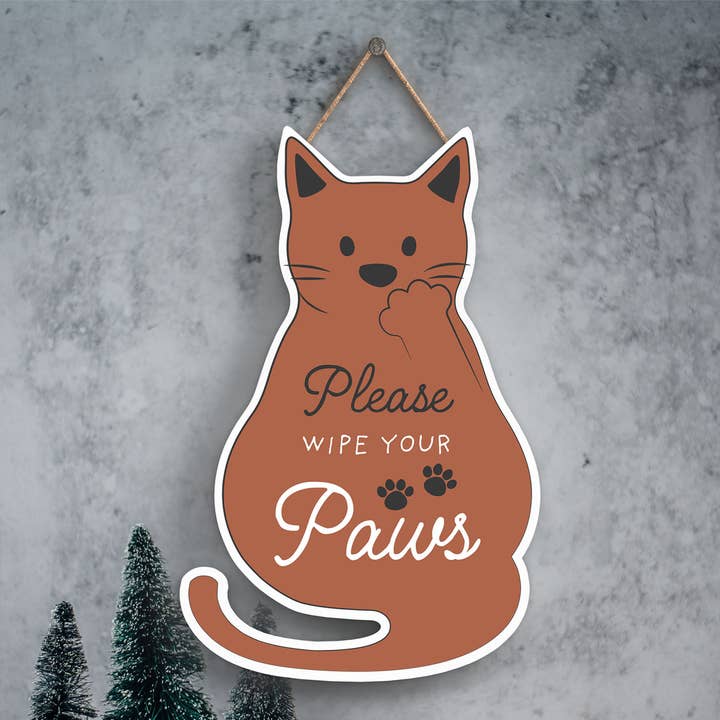 Tør dine poter juletræplade med kattetema for engroshandel hos Vivid Squid Wholesale