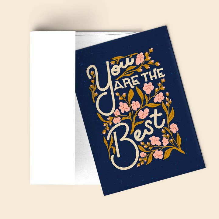 Vintage Botanical Thank You Card - Du er den bedste for engroshandel hos Liz Kohler Brown