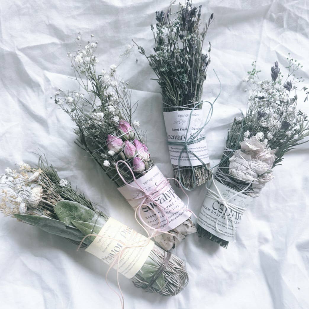 Topanga Window – wholesale Salviabunt – Rosmarin och lavendel Sacred Smoke Cleansing Stick2