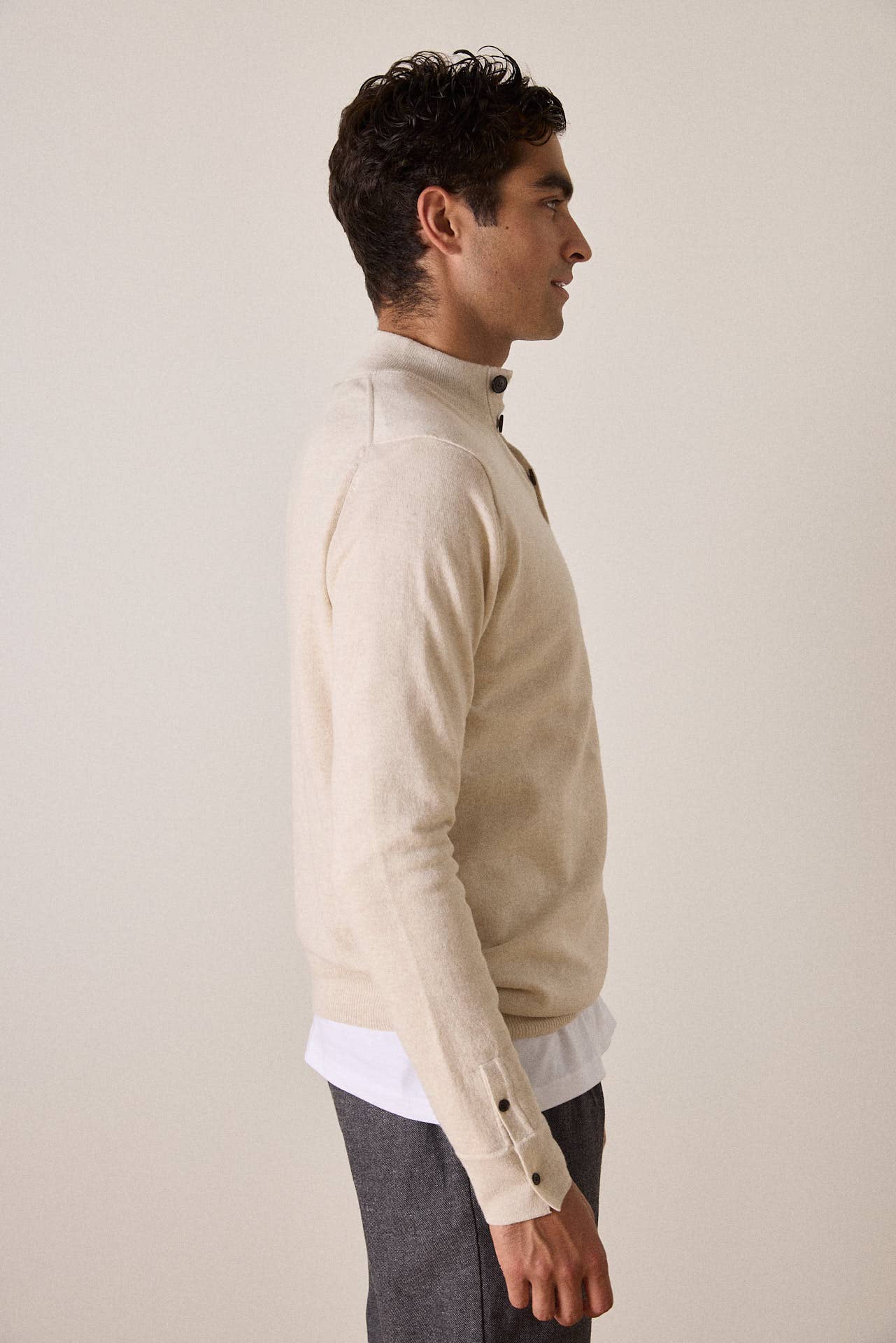 JAQK - Wholesale Knit Sweater - Men's - One Milk merino wool sweater2