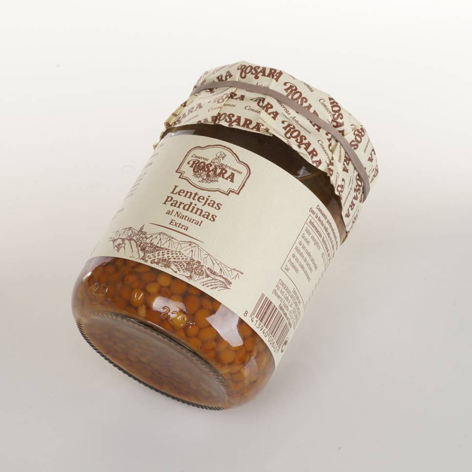 Conservas Rosara - Wholesale Beans - PARDINA LENTIL JAR 445 ml.