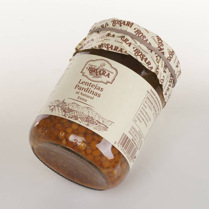 Conservas Rosara - Wholesale Beans - PARDINA LENTIL JAR 445 ml.0