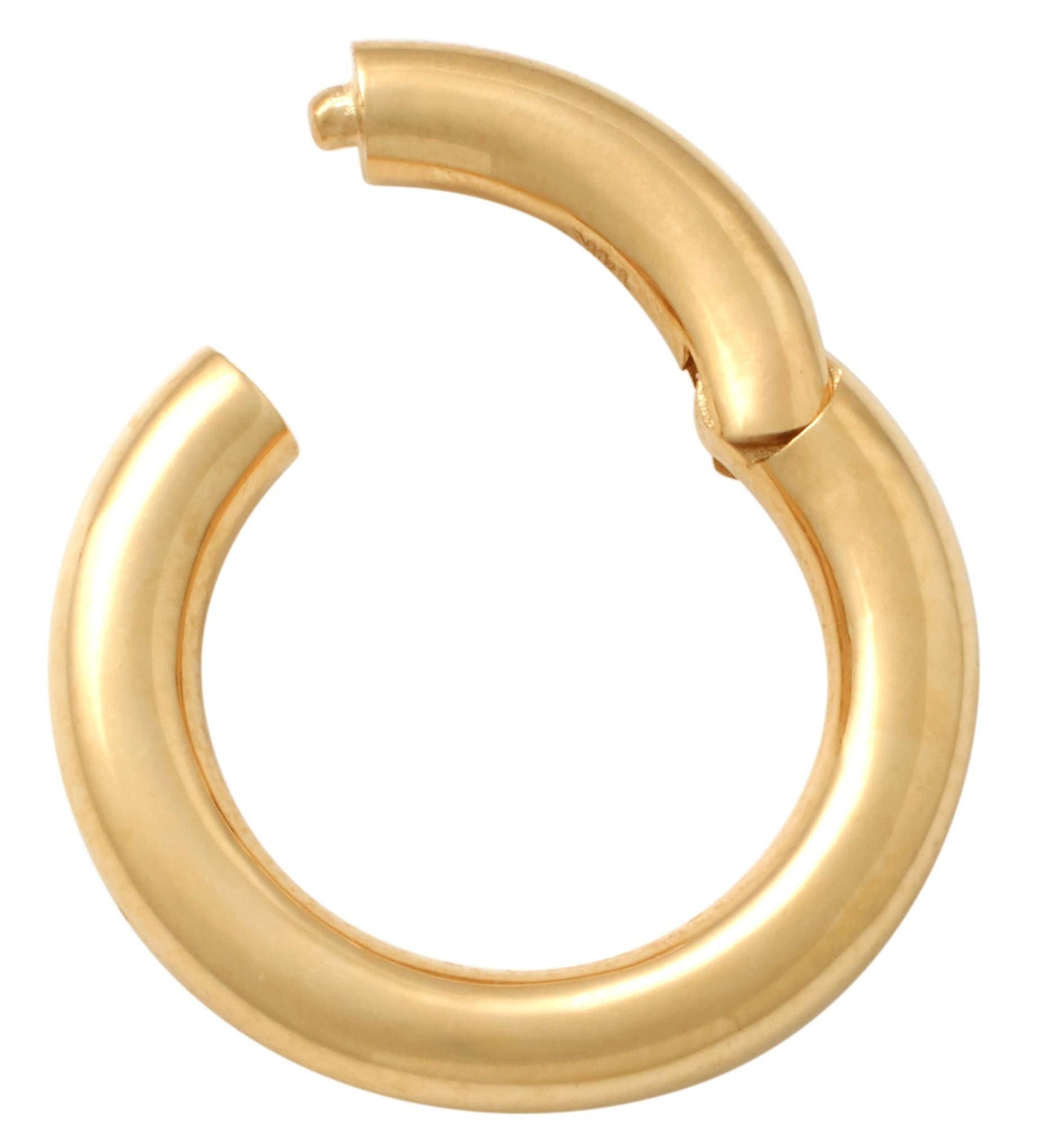 Zahav Jewelry - Wholesale Hoop Earrings - 14K Solid Gold 12 Gauge Hinged Clicker Hoops1
