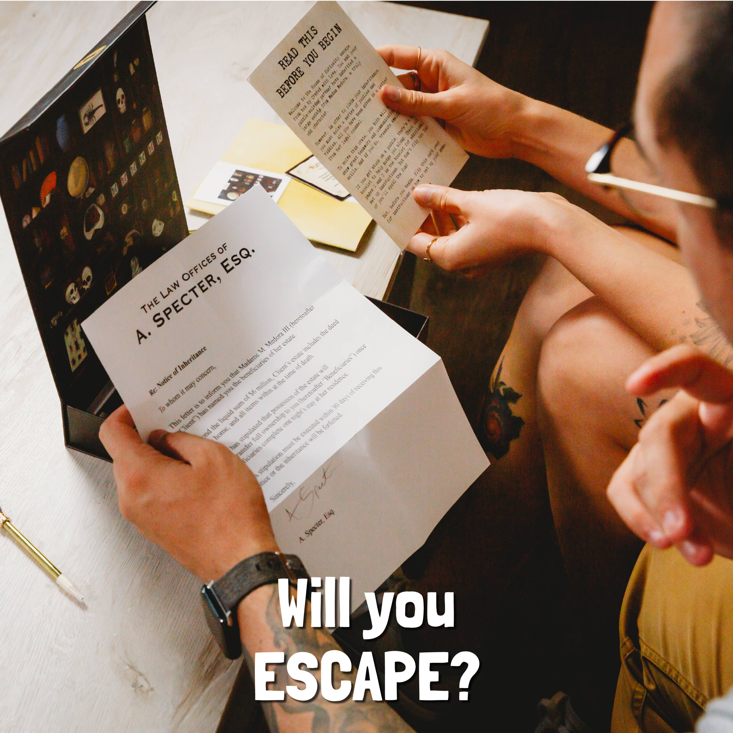 Project Genius - Wholesale Board Game - Madame Medora's House of Curiosities Escape-Room Board Game5