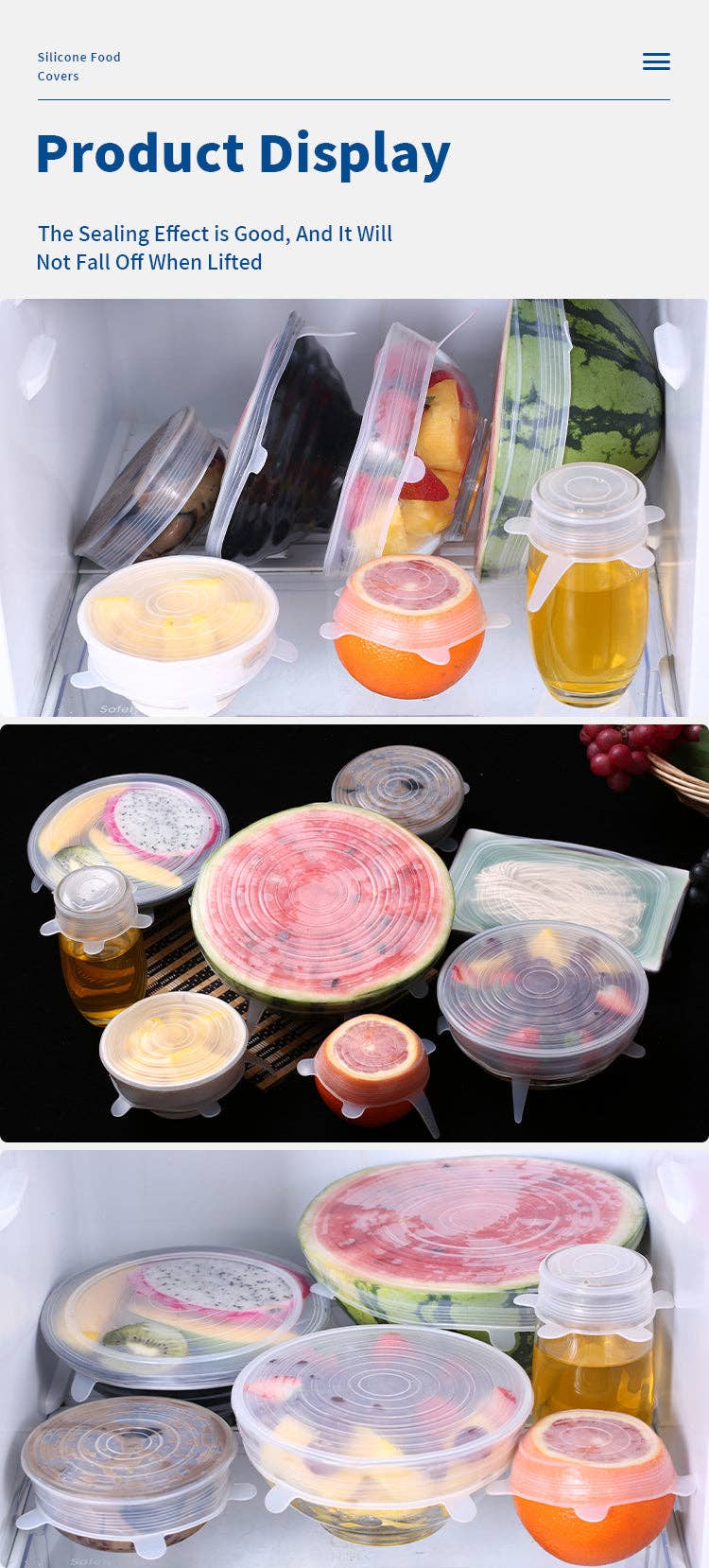 Farben mischen und anpassen Wiederverwendbare elastische Silikondeckel in Lebensmittelqualität, 6 Stück, Mindestbestellmenge 10 Stück für den Großhandel auf Faire6