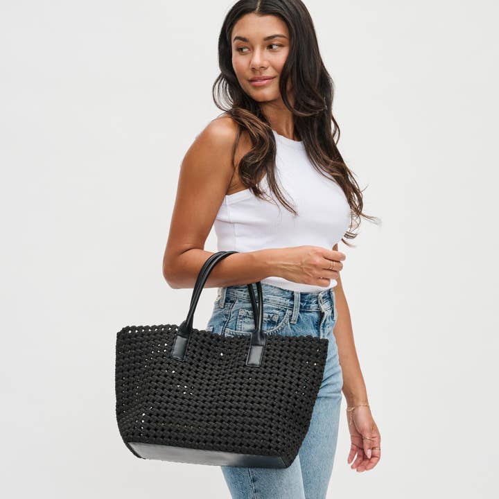 Sol and Selene - Wholesale Tote Bag - Women's - Solstice - Medium Hand Woven Knot Tote