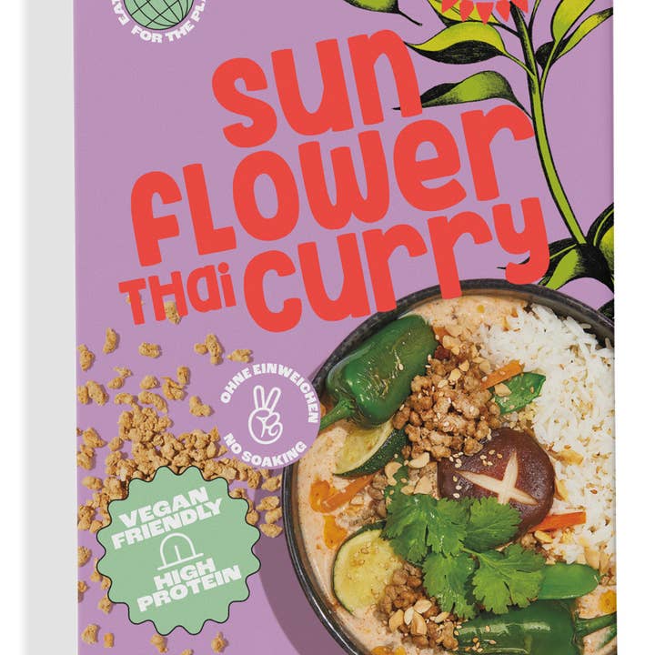 Sunflower Family - Wholesale Shelf Stable Prepared Meal - sunflowerCURRY - Sunflower Mince "Thai Curry" organic
