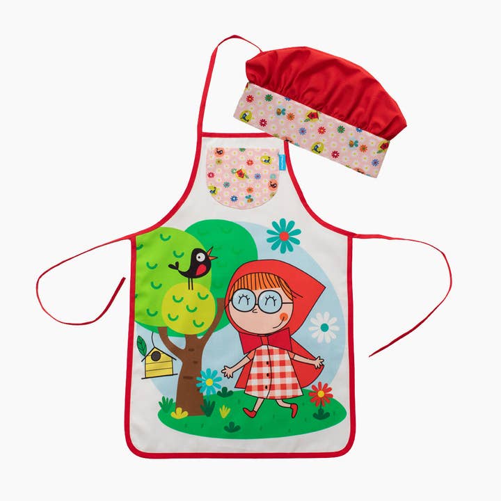 Roodkapje schort en hoed voor wholesale door micumacu