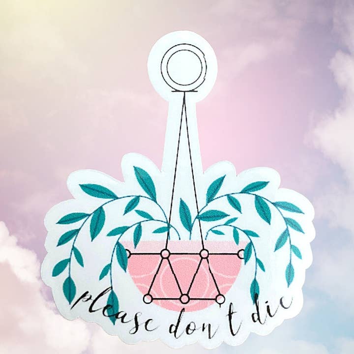 Vänligen dö inte växtklistermärke för wholesale av The Cornflower