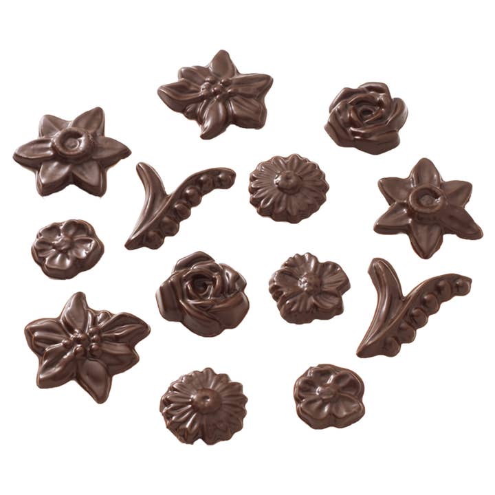 Chocolate Flower Assortment for wholesale by Vermont Nut Free Chocolates