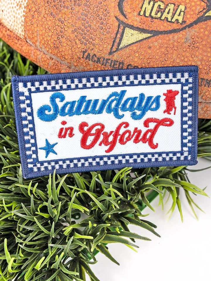 Saturdays in Oxford Embroidered Patch for wholesale by Wholesale Accessory Market