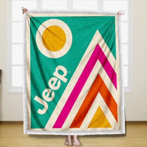 Blanket - Jeep® Mountains - Simple for wholesale by Detroit Shirt Co.