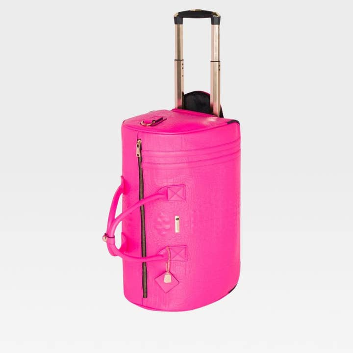 Apollo 2 Rolling Duffle Bag in Neon Pink and other Purchase Wholesale rolling tote. Free Returns & Net 60 Terms on Faire trending on Faire.