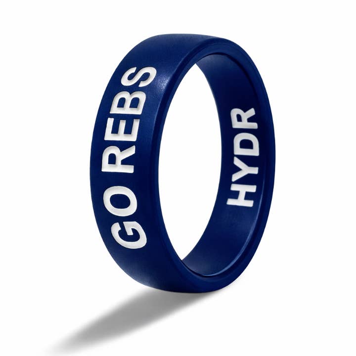 Bague réversible GO REBS / HYDR Navy Ole Miss pour la vente par Flip Rings