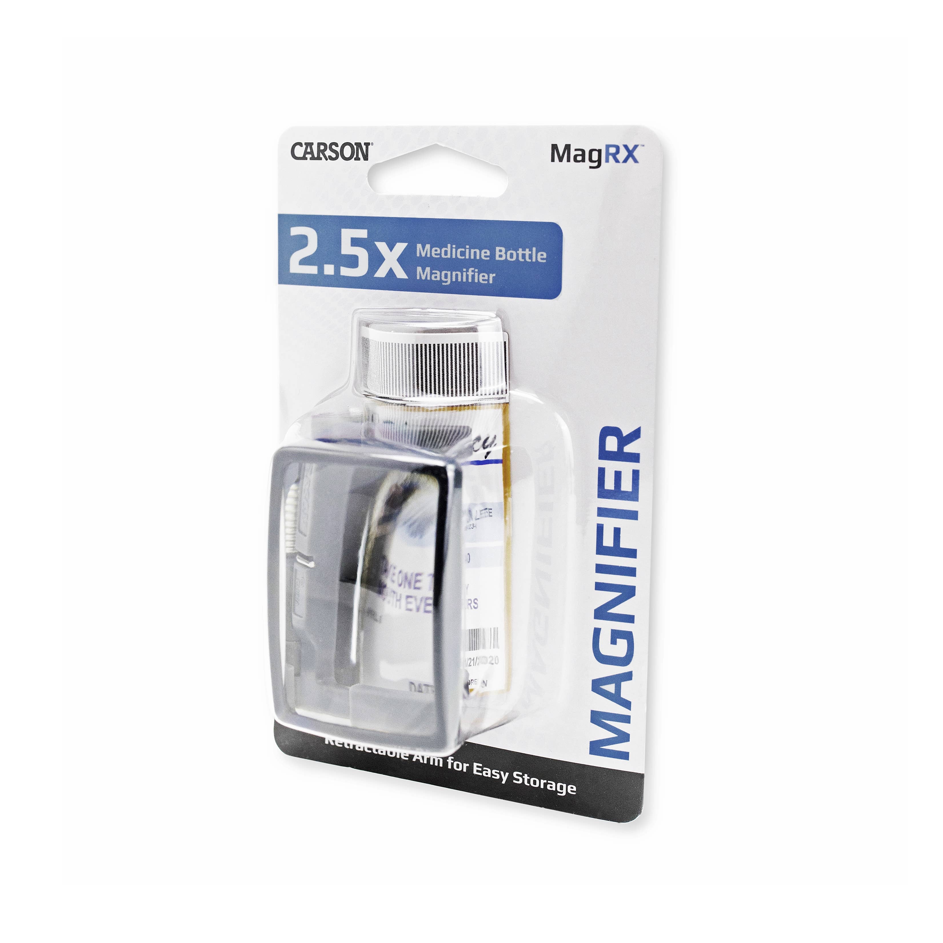 Carson - Vente Loupe - Loupe grossissante 2,5x à clipser pour flacon de prescription3