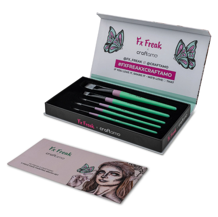 Craftamo - Wholesale Face Paint/Play Makeup - Kids - FX Freak X Craftamo Face Painting Brush Set1
