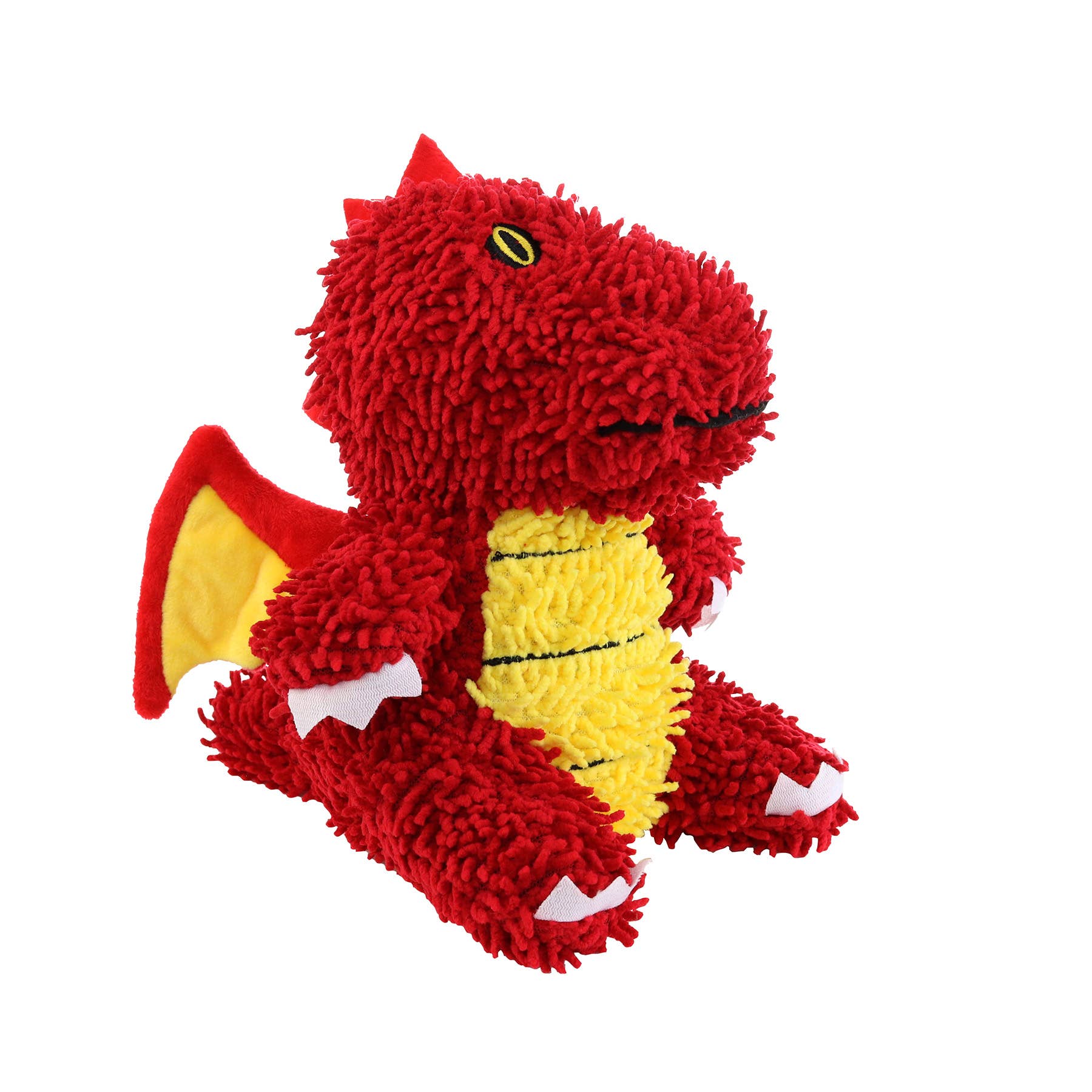 Tuffy Dog Toys - VIP Products - Wholesale Pet Squeaky Toy - Dog - Mighty Microfiber Ball Med Dragon Red, Squeaky Dog Toy3