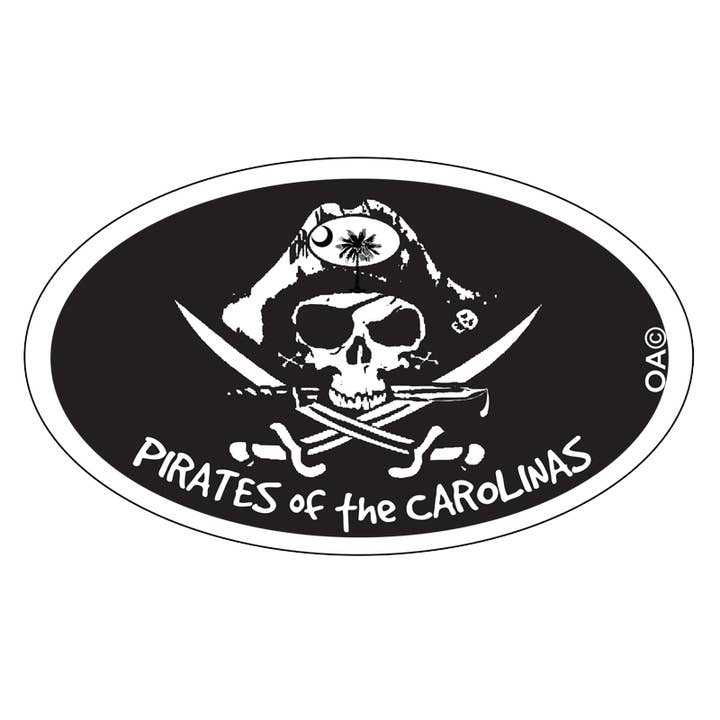 Pirates of the Carolinas BIG Sticker for wholesale by Outdoor Addiction