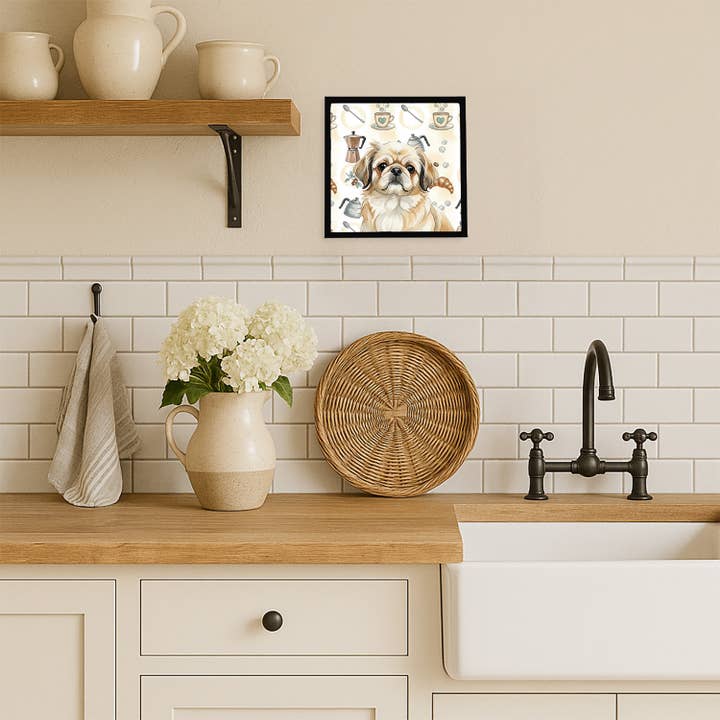 Caroline's Treasures - Wholesale Art Print - Fawn Pekingese Coffee Bar Metal Print WDK7550